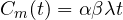 \[C_{m}(t) = \alpha\beta\lambda t\]