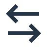 arrow left right line