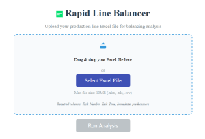 رابط کاربری نسخه ابری نرم افزار بالانس خط تولید