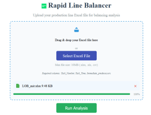 آپلود فایل در نسخه ابری نرم افزار بالانس خط تولید