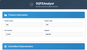 اطلاعات محصول درنسخه ابری نرم افزار SQFEAnalyst