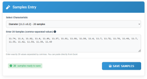 اطلاعات نمونه ها درنسخه ابری نرم افزار SQFEAnalyst